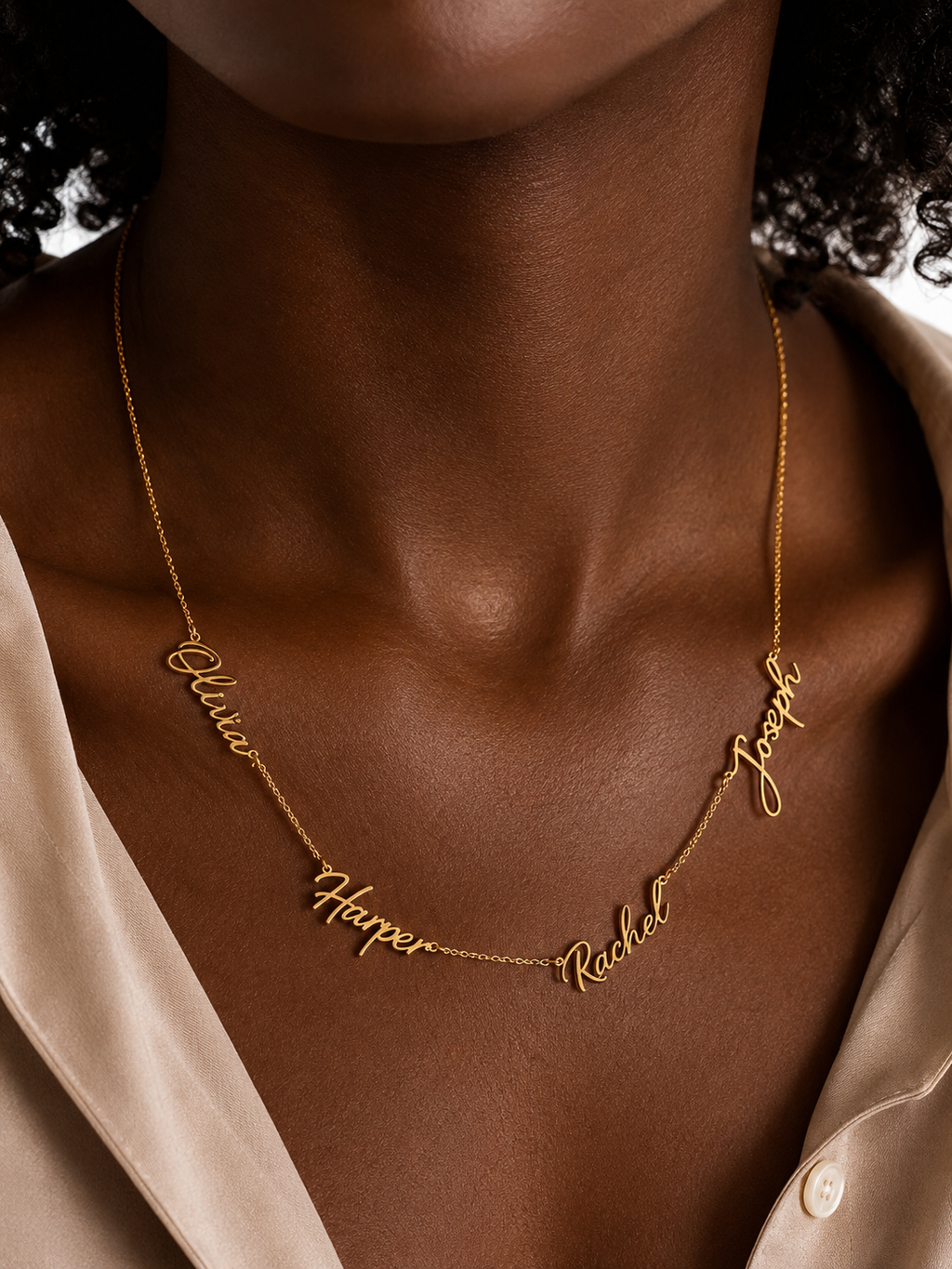 Custom Multi Name Necklace